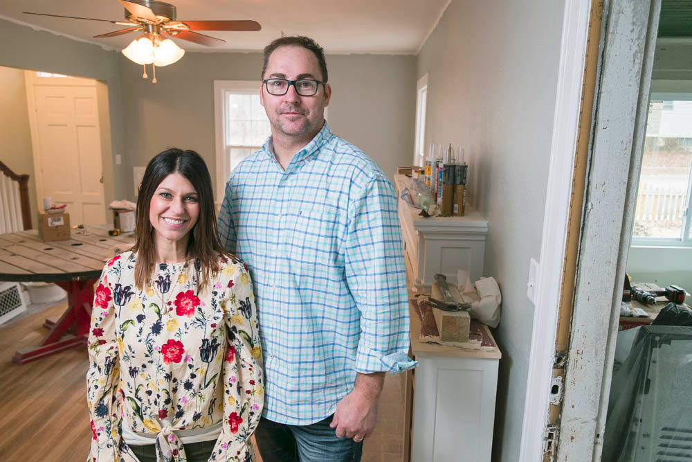 SOMETHING OLD: Kim and Ryan Maddox honor history while modernizing a 1930s Carl Bissman home on Grand Street.
