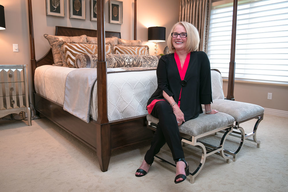INTERIOR CHIC: Nola Shivers’ Decorating Den Interiors franchise carries a network of 140 furniture and accessory lines.