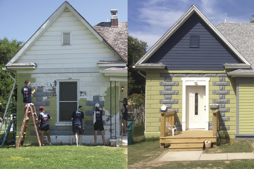 Habitat for Humanity of Springfield renovates a Woodland Heights home, as shown above in before and after photos.