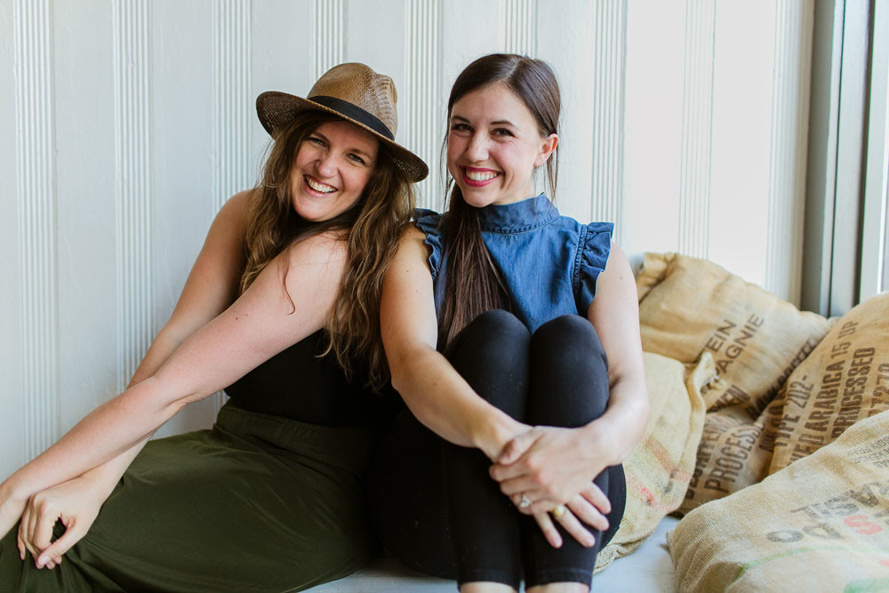 Katie Day, left, and Shailey Murphy’s podcast has listeners in 100 countries.