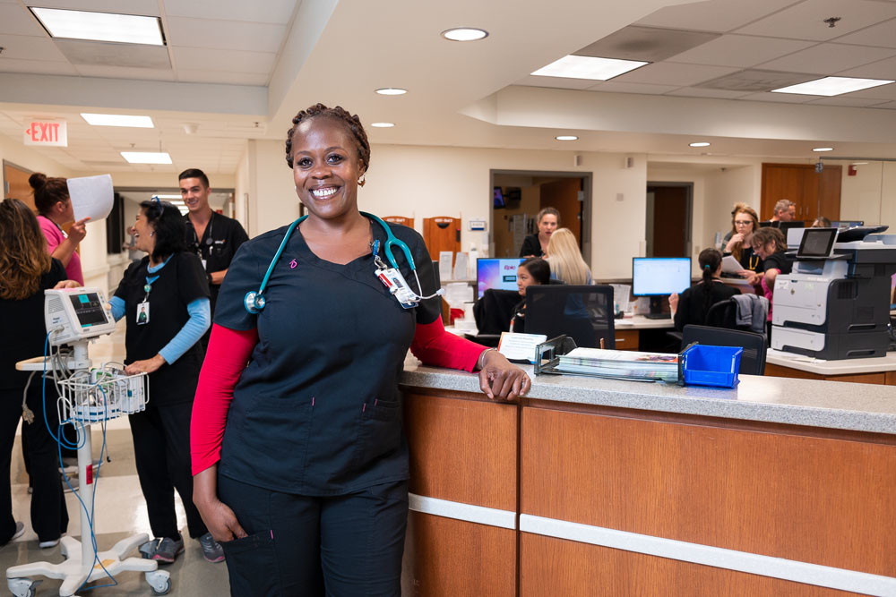 ON THE MOVE: Latasha Harris works as a float nurse at Mercy Hospital Springfield. She says it allows her to have similar pay and experience as a traveling nurse.