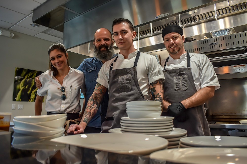 Co-owners Cassidy Rollins, Michael “Jersey” Schmitz and chef Daniel Ernce, along with chef Bryan Veregge, tonight are opening Progress, Springfield’s newest south-side restaurant.