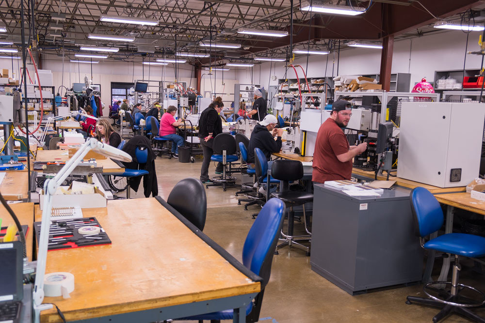 Employees at Positronic Industries’ northwest Springfield plant currently work out of 75,000 square feet.