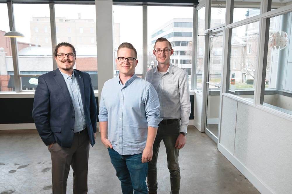 FACE LIFT: Springfield Diner, owned by Omer Onder, left, is the newest project for Longitude, a branding agency owned by Jeremy Wells and Dustin Myers, far right.