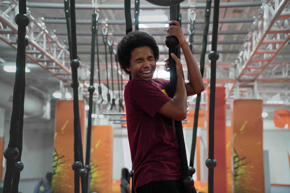 Rope courses are among the amenities at Big Air Trampoline Park locations.