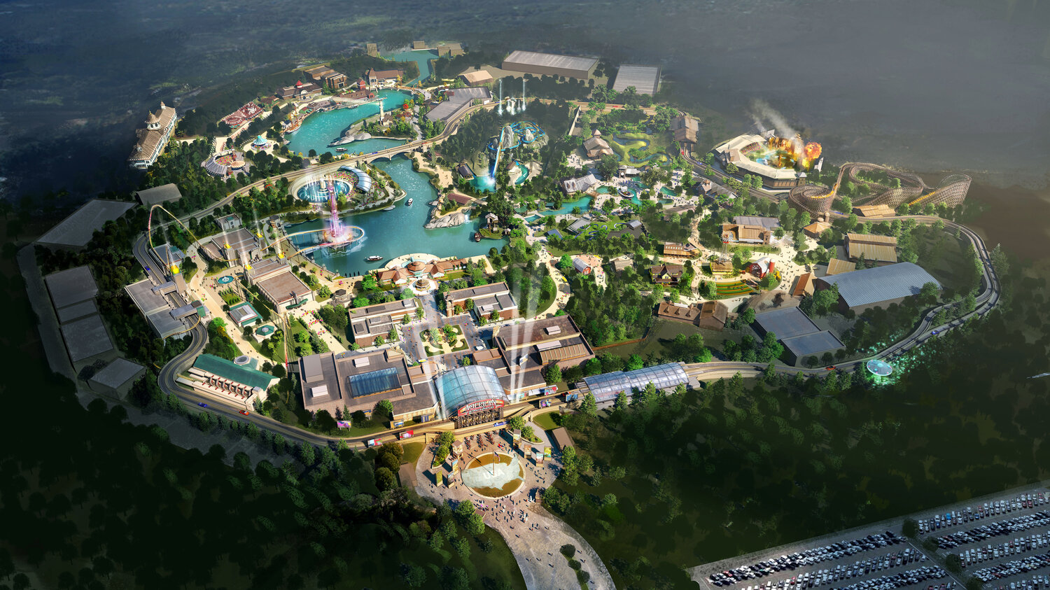 American Heartland Theme Park and Resort is a project from Branson company Mansion Entertainment Group.