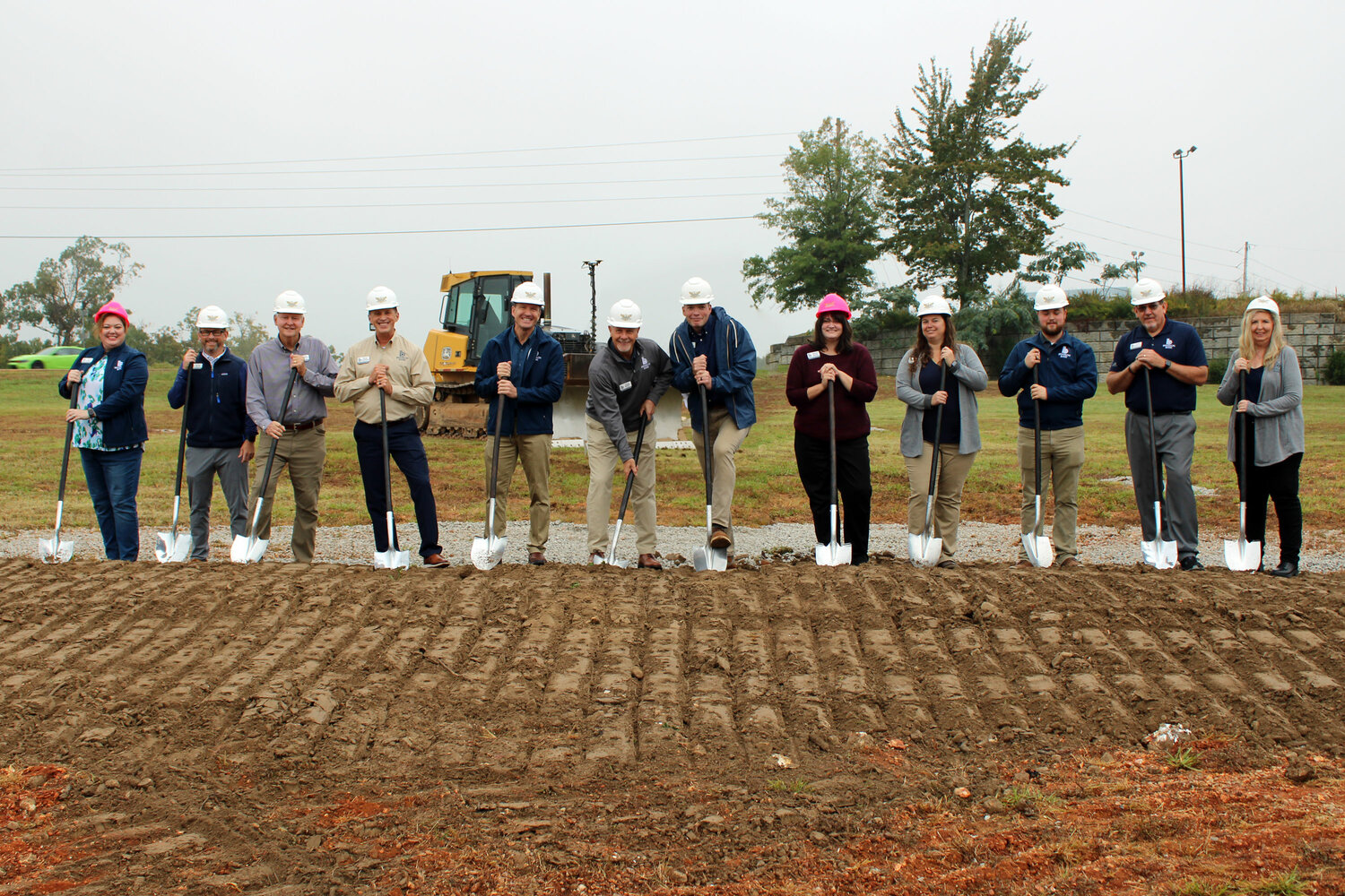Branson Bank officials last week conduct a groundbreaking ceremony for its fifth full-service branch.